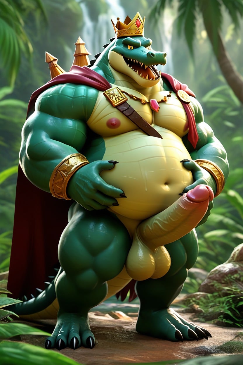 매우 큰, Open Mouth, Obese 퍼리 AI 포르노
