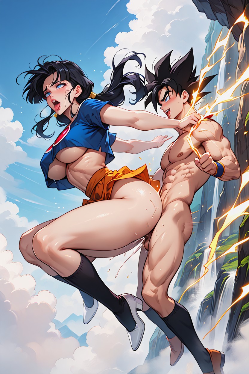 Black Hair, Rough Sex, Colorful Hentai AI Porn