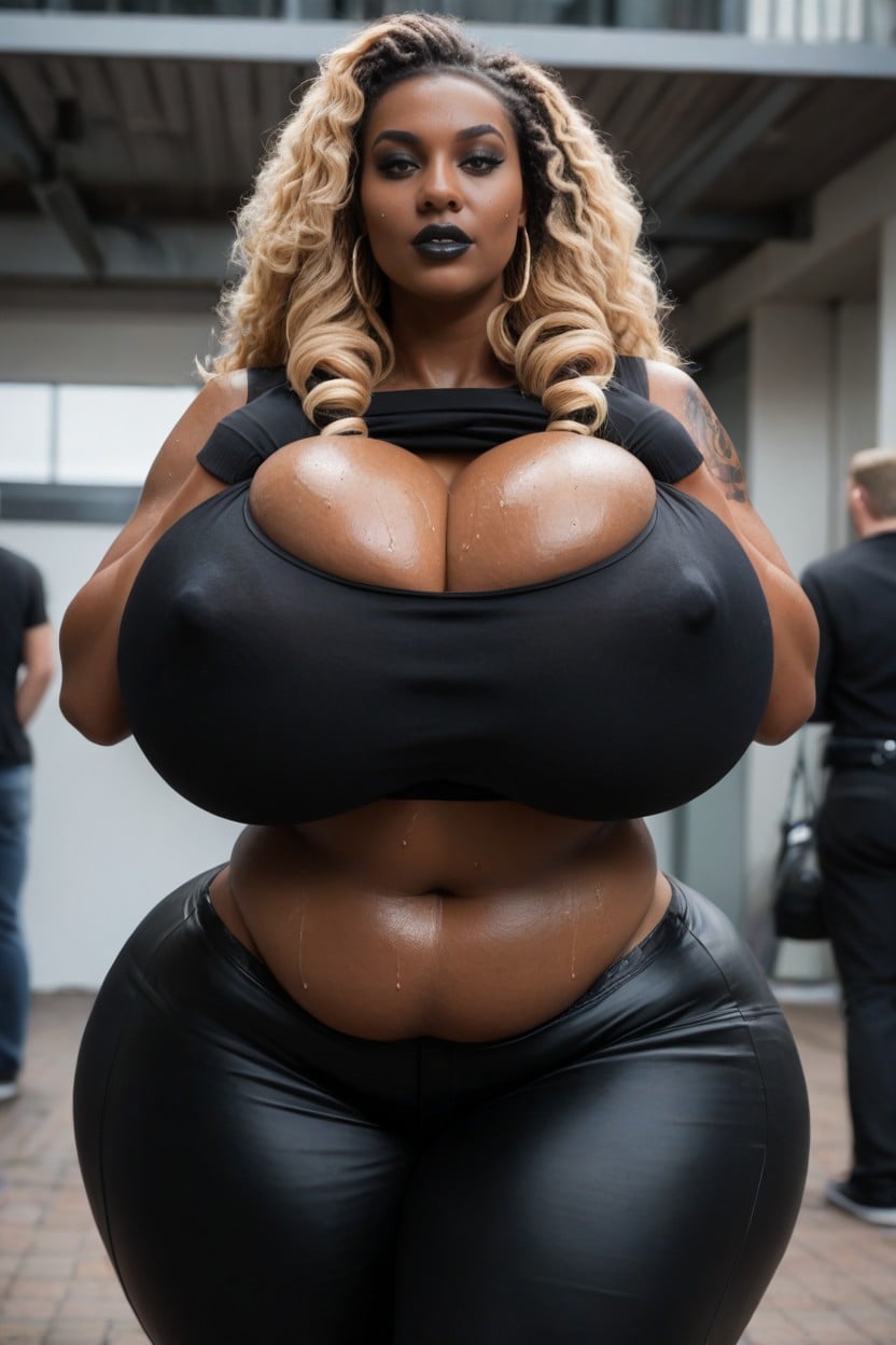Chubby Belly, Bbl Big Ass, Black Makeup AI Porn