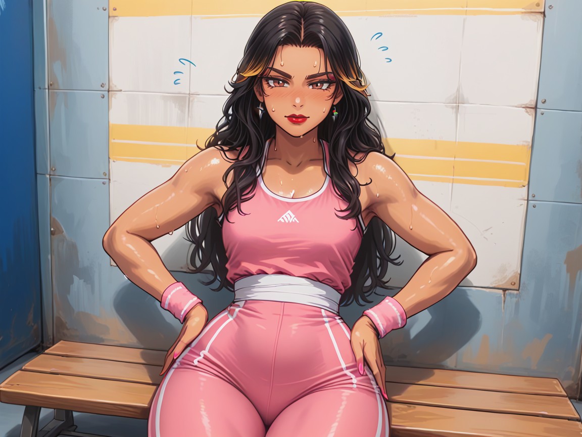Straight, Arms Crossed, Pink Nails Hentai AI Porn