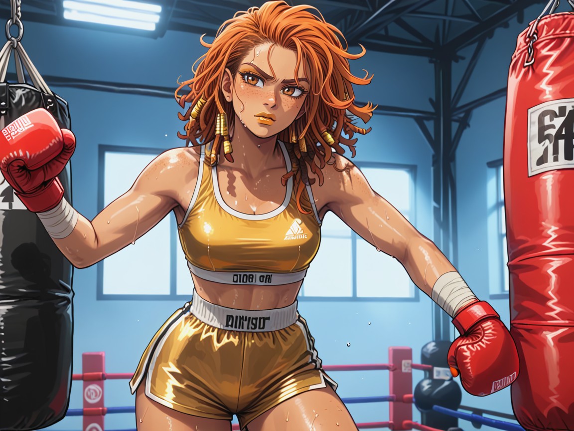 Rounded Hips, Dread Locks, Ultra Detailed Hentai AI Porn