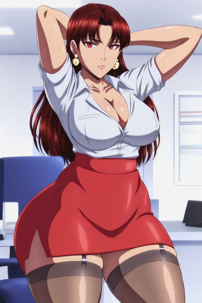 Skinny, Wide Hips, Straight Hair Hentai AI Porn