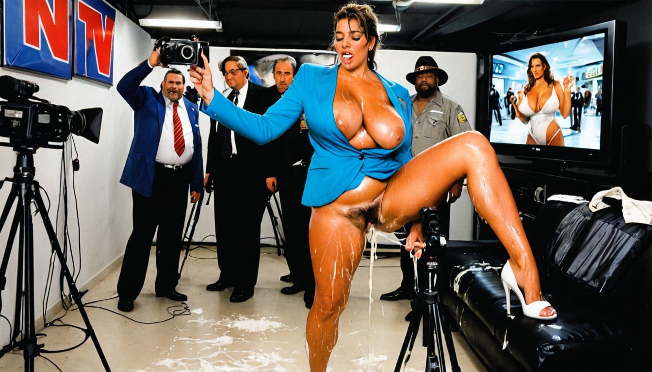 Excessive Cum On Everywhere, Being Fucked By Ugly African Man, Tv Screen AI Porn