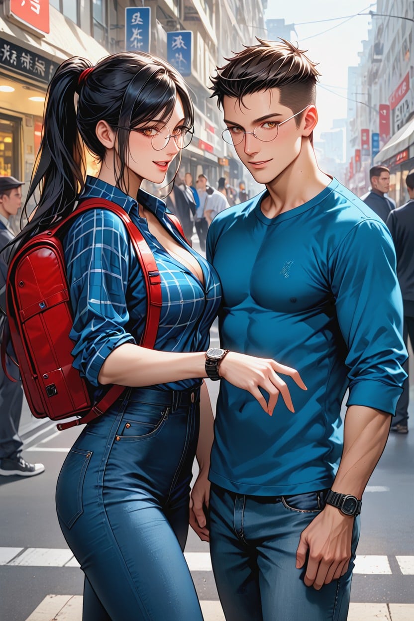 Standing, Side View, Waist Shot Hentai AI Porn