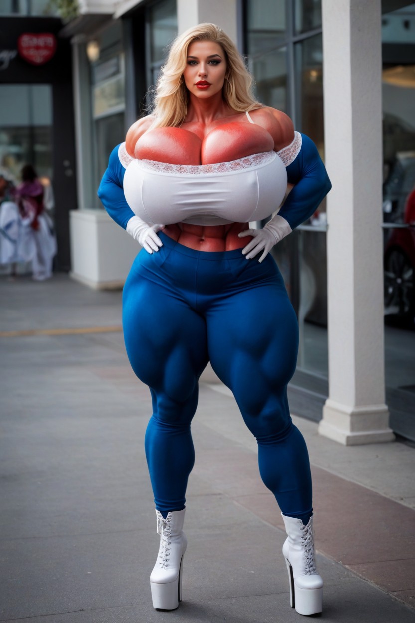 Oversized Breast, 18+, Hyper Bimbo Shemale AI Porn
