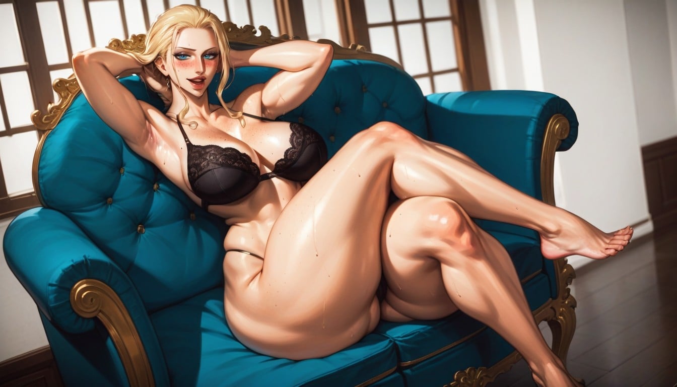 Orgasm, Thick Legs, Milf Well Detailed Eyes Hentai AI Porn