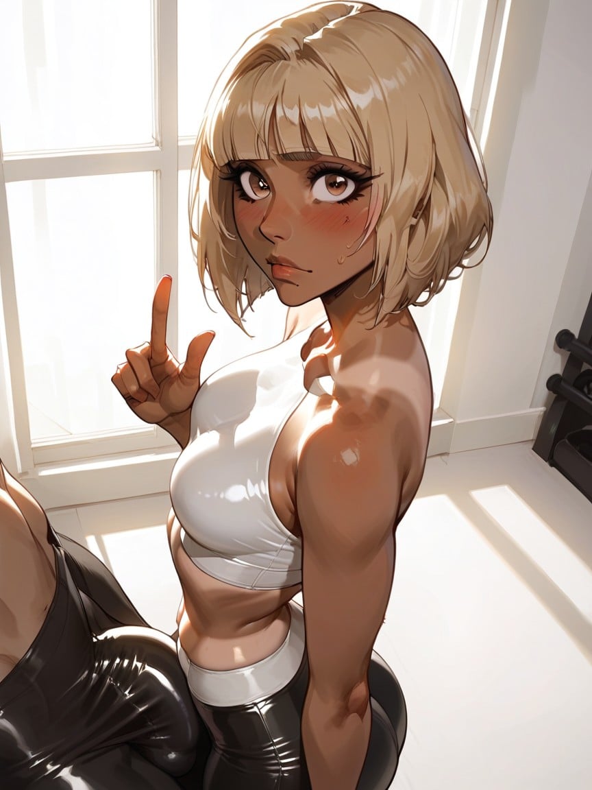 Male Pov, Side View, Blushing Hentai AI Porn