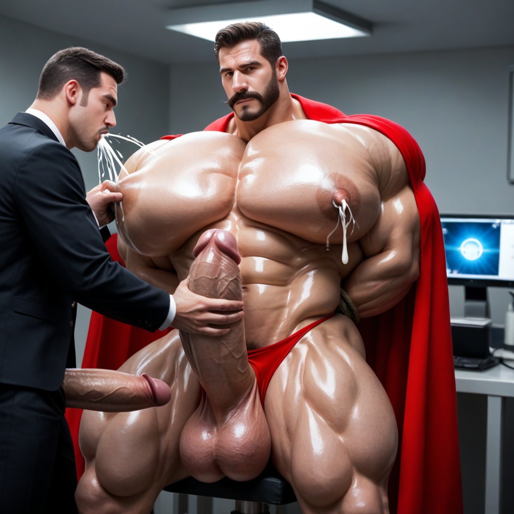 Oiled Skin, Sucking Nipples, Night AI Gay Porn