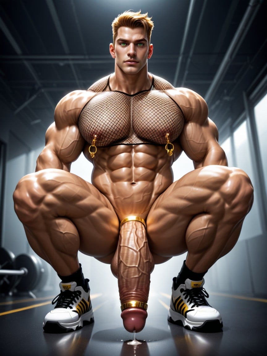 Arched Back, Squatting, Award Winning Photo AI Gay Porn