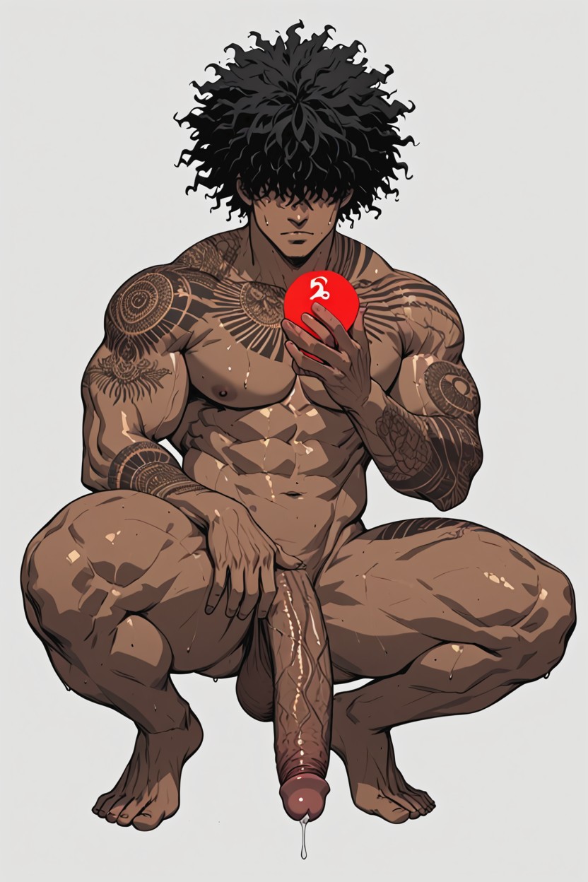 Foreward Bending Penis, Large, Huge Cock AI Gay Porn