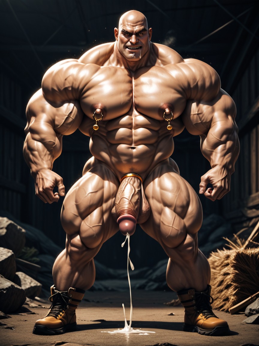 Long Torso, Octane Render, Panting Drooling AI Gay Porn