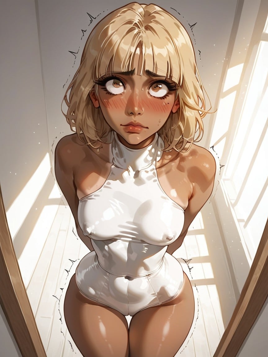 Exposed Neck, Small Ass, Soft Light Hentai AI Porn