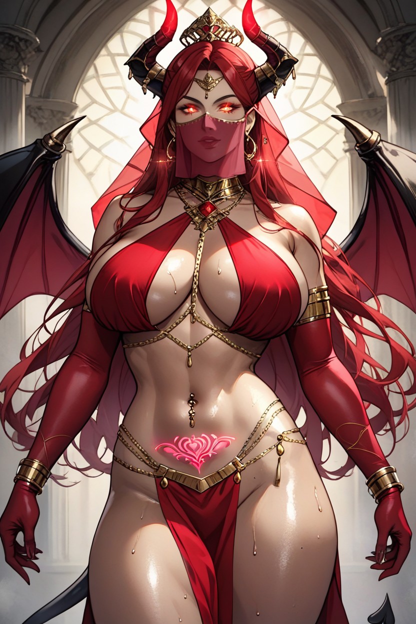Wet Body, Gold Earrings, Oily Body Hentai AI Porn