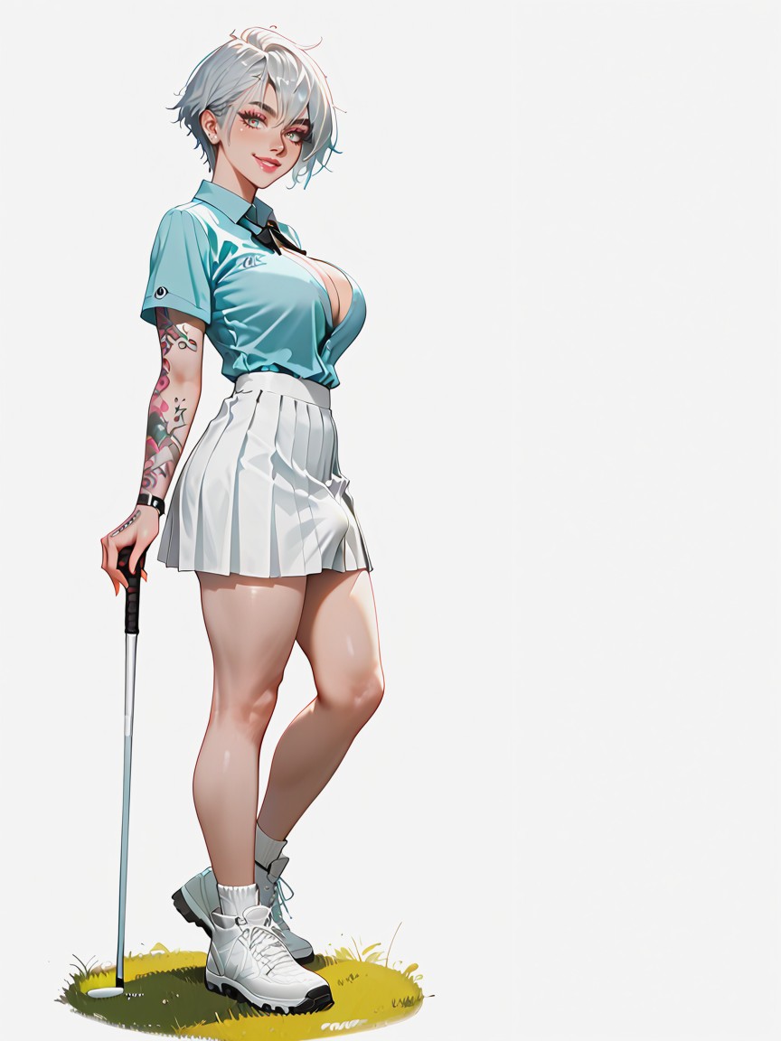 Tattoo, Full Body, Soft Lighting Shemale AI Porn