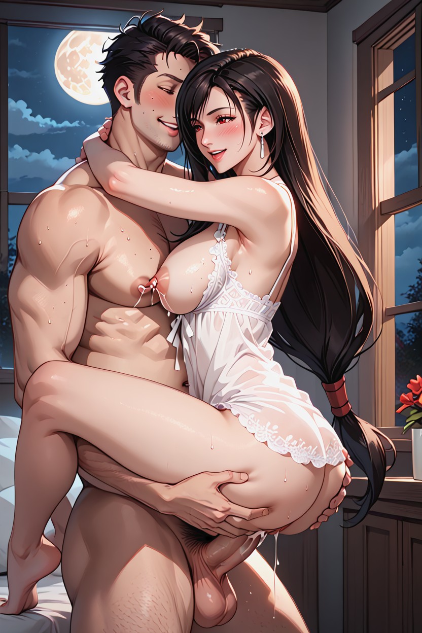 Semi Realistic, Sweat Dripping, Bust Shot AI Porn