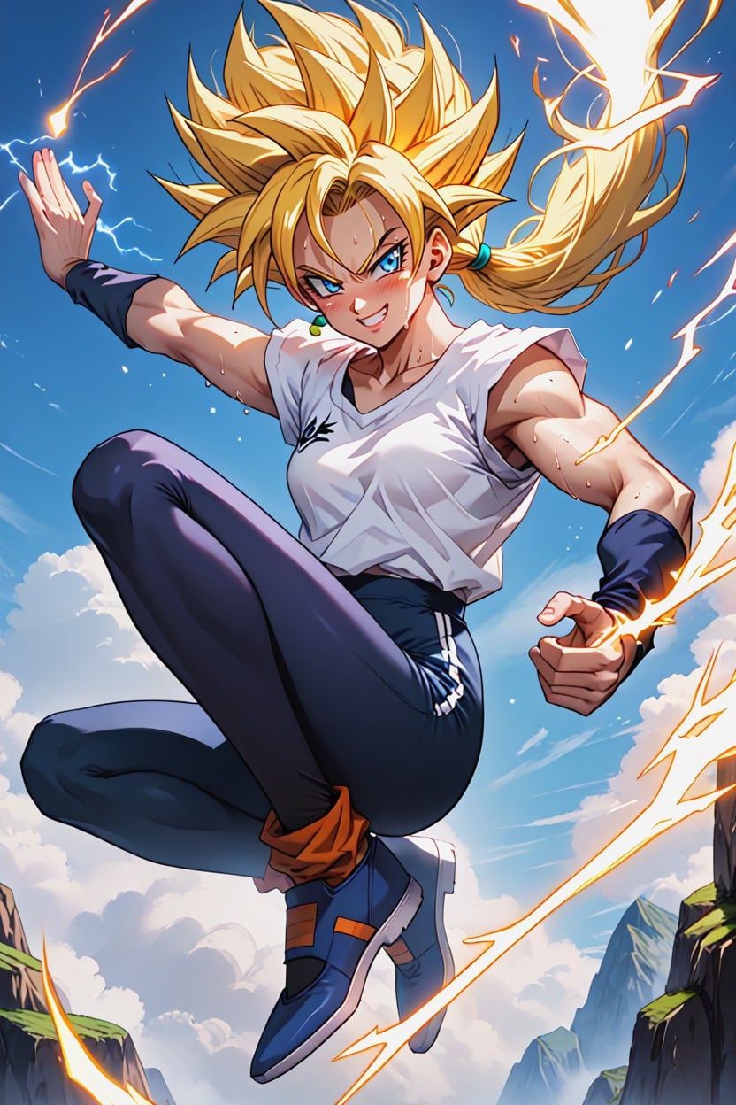 Thigh High Socks, In The Air, Hair Hentai AI Porn