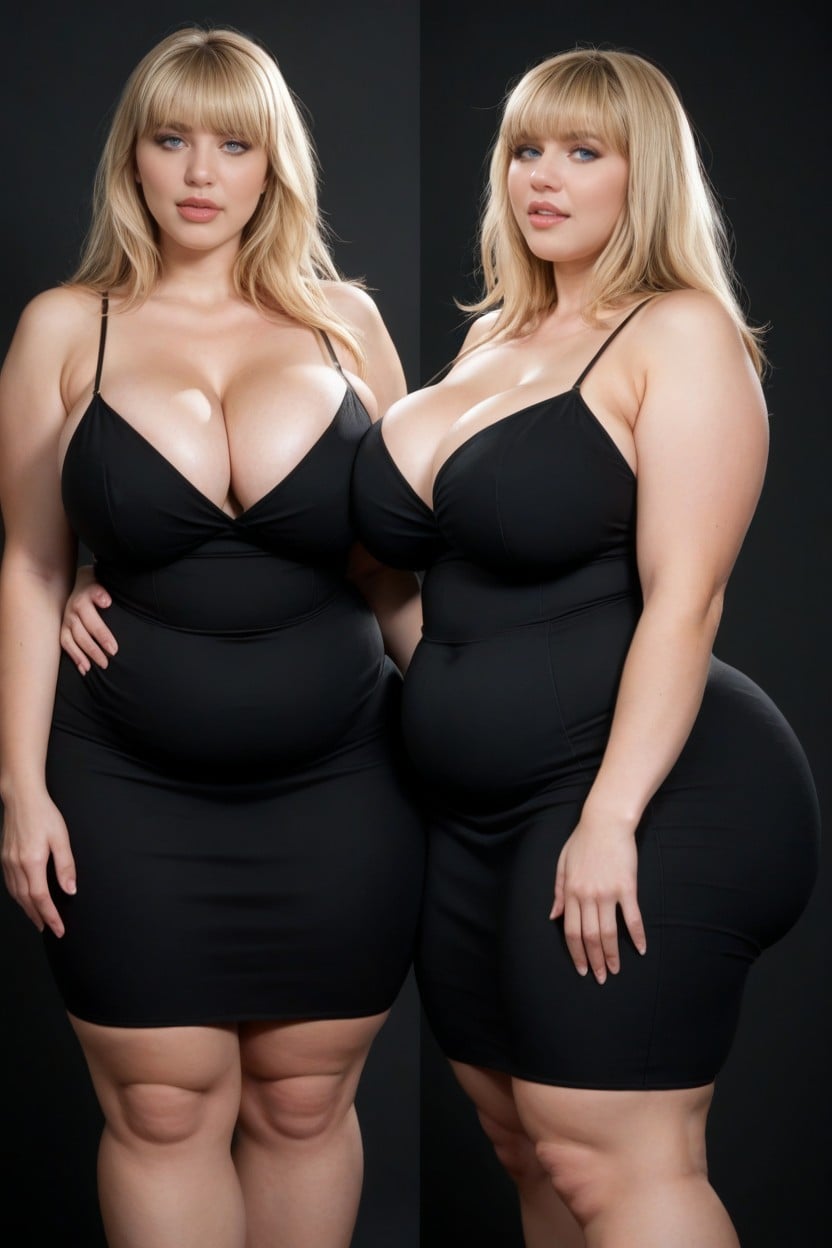 Multiple Panels Within Image, Extremely Large Ass, Thick Body AI Porn