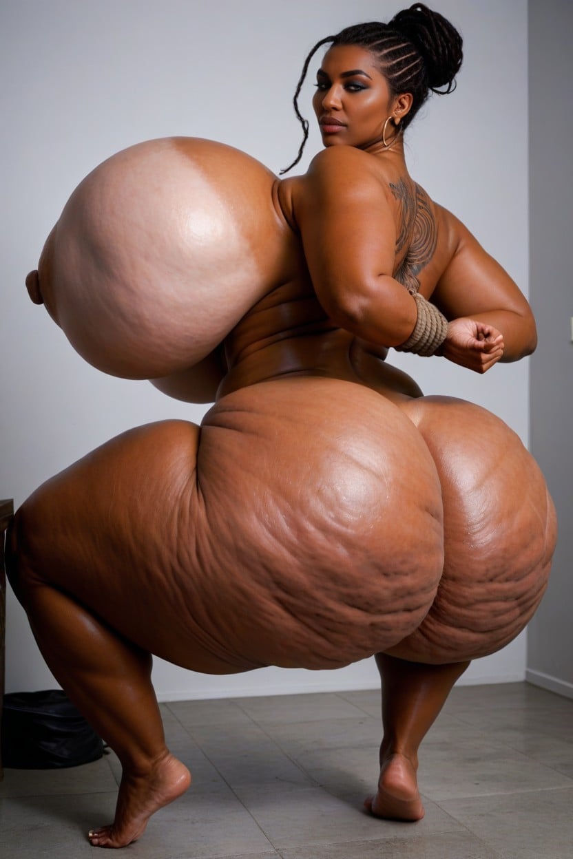 Ssbbw, Ass With Stretch Marks, Colossal Chest AI Porn