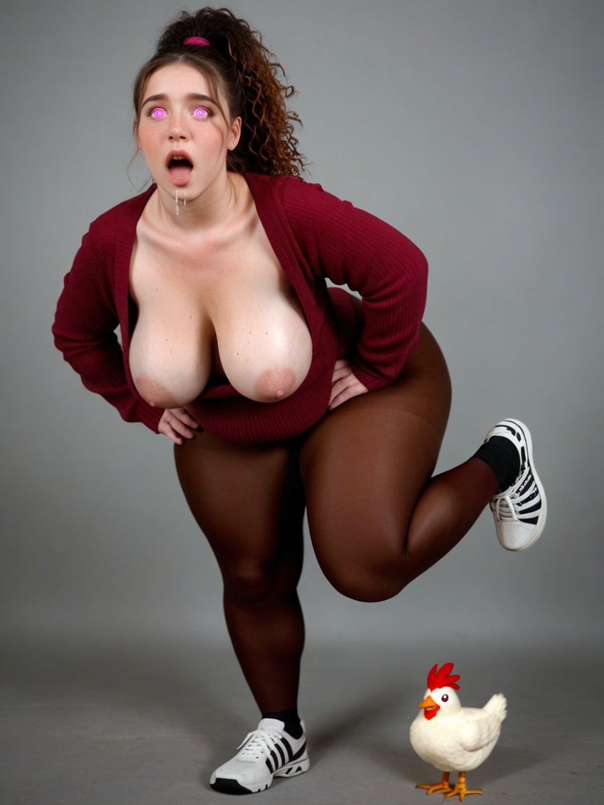 Head Tilted Far Back, Focus, Extreme Wide Eyes AI Porn