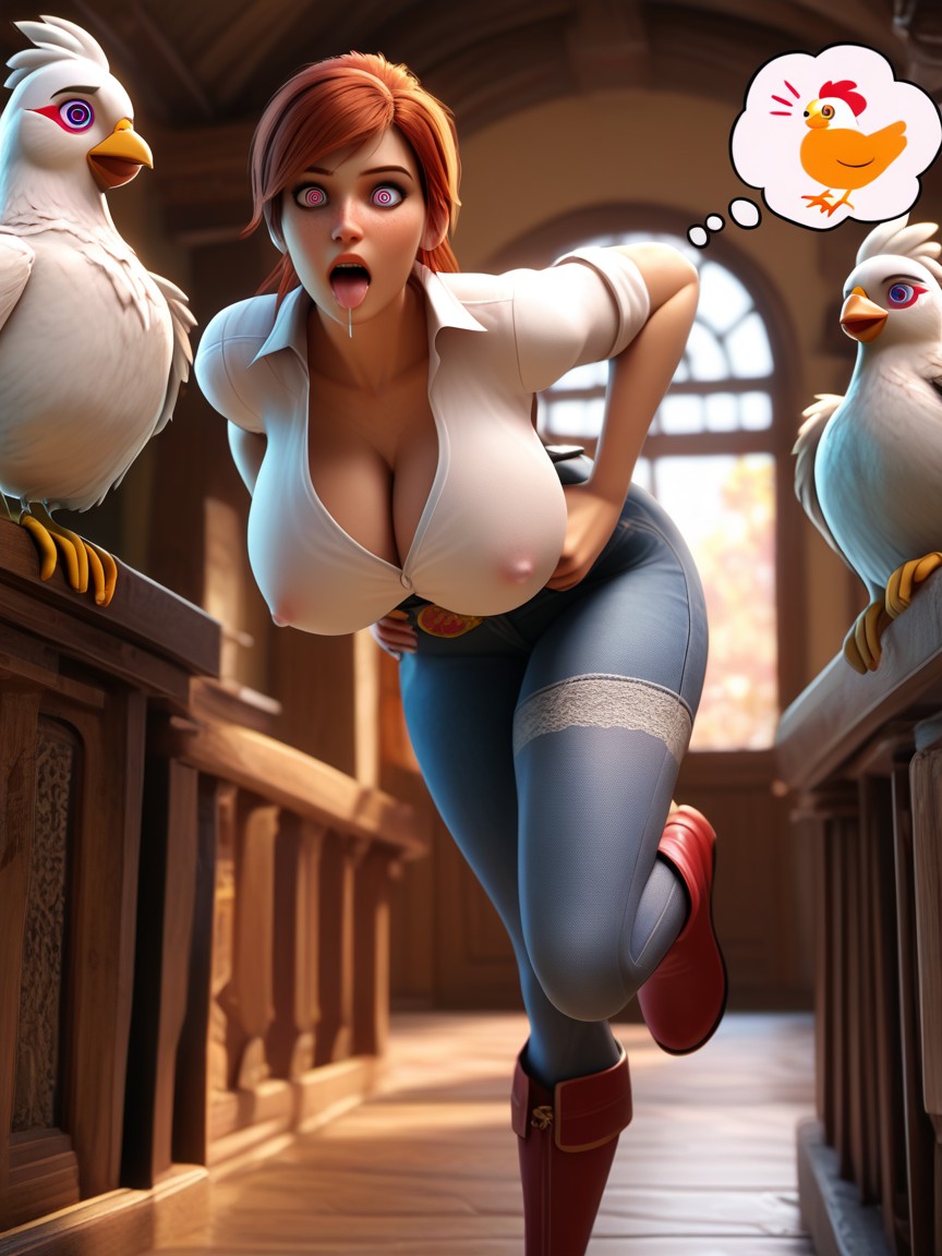 Location, Squishy Breasts, Scared AI Porn