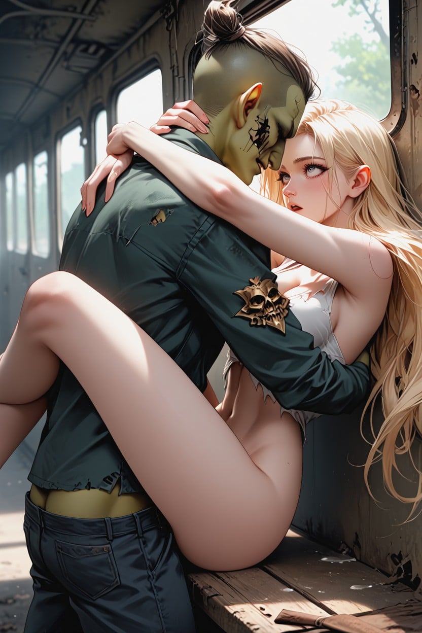 Pale Skin, Legs Spreading, 18+ AI Porn