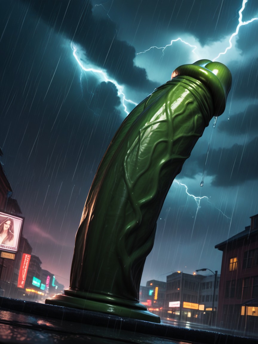 Object Only, Huge Dildo, Huge Cock AI Gay Porn