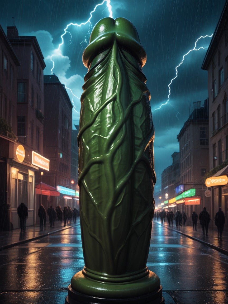Huge Cock, Thunderstorm, No Orc Seen AI Gay Porn