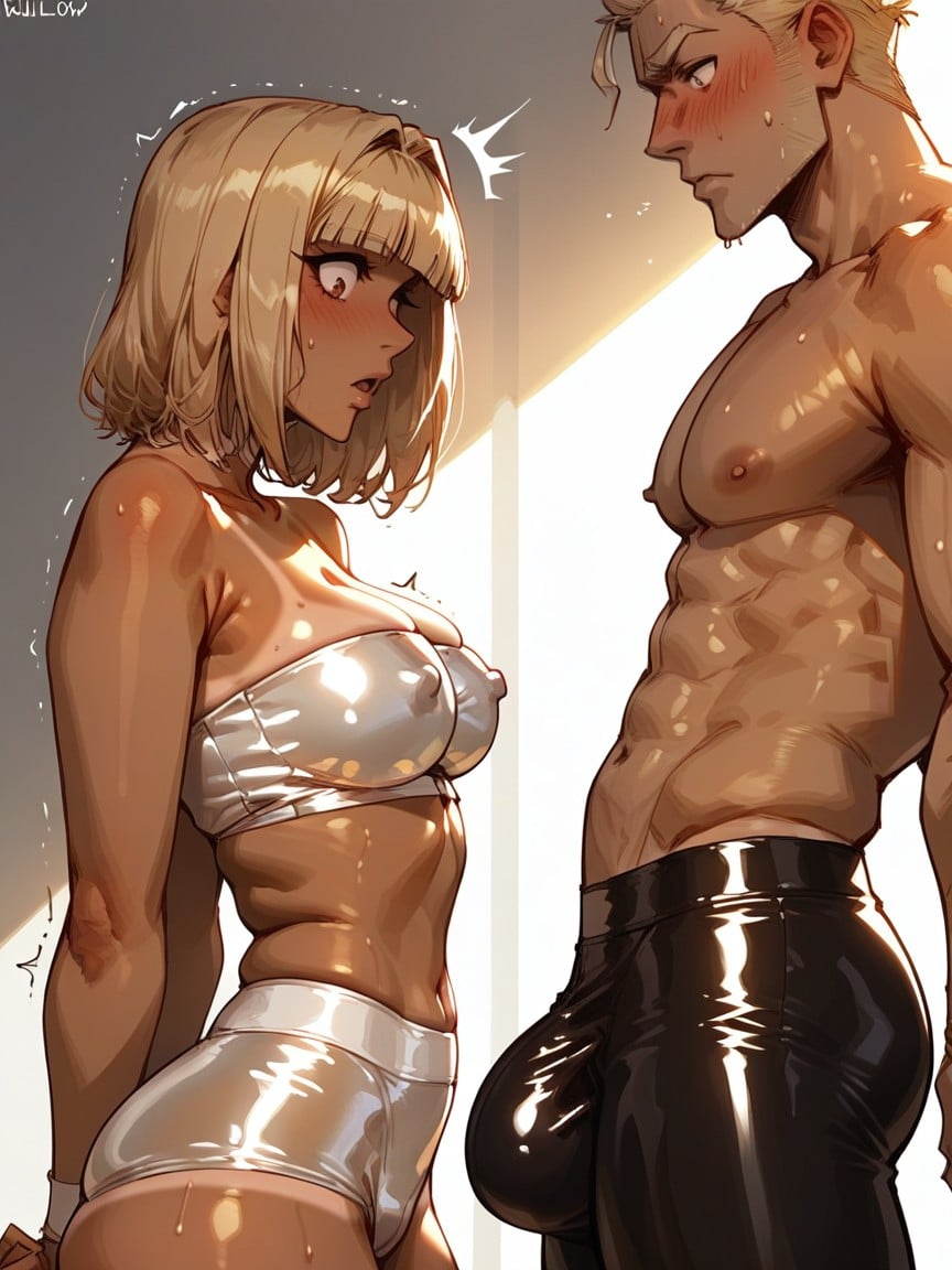 Perfect Body, Yoga Studio, Dimly Lit Hentai AI Porn