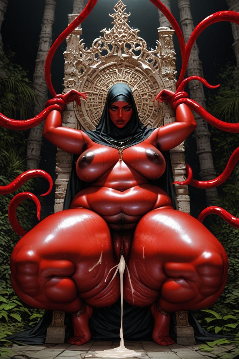 Women, Naked, Front View BBW AI Porn