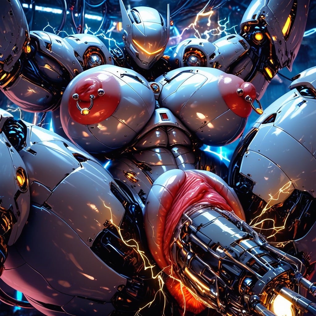 Fucking Machine, Puffier, Close Up AI Porn