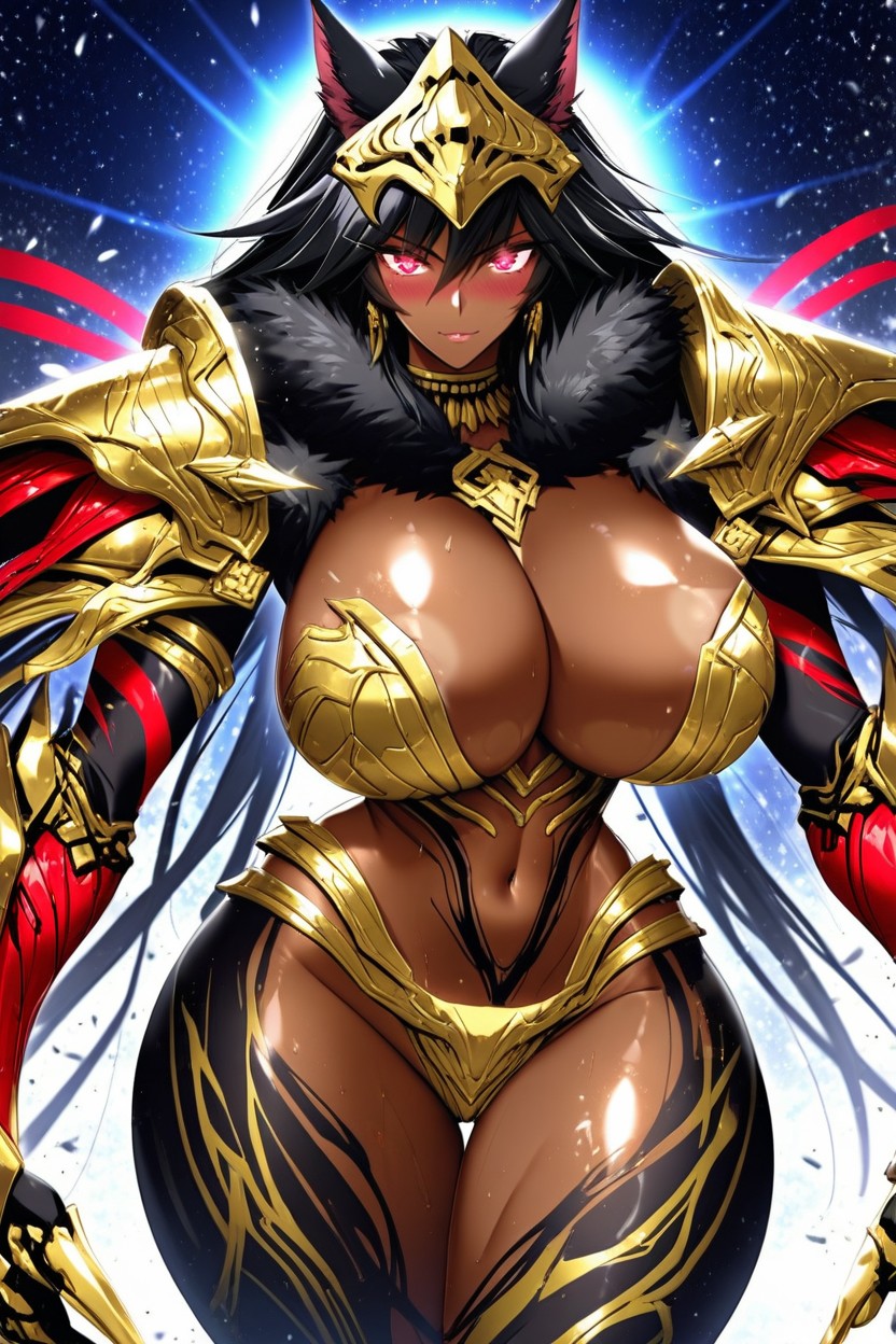 Colossal Hands, Human Like Face, Red Rune Tattoos On Waist Hentai AI Porn