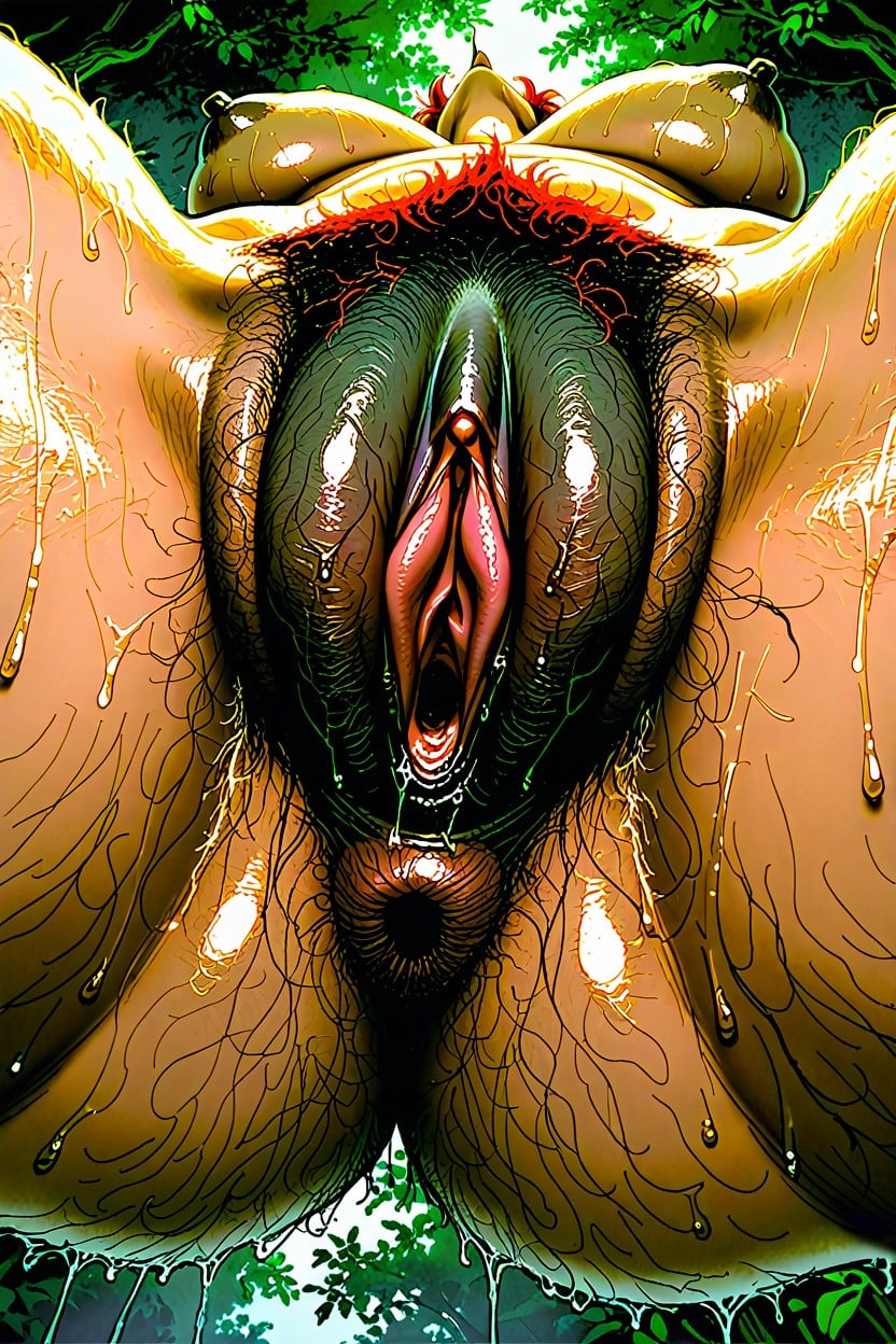 Full Body, Cunnilingus, Sweaty Skin Hentai AI Porn