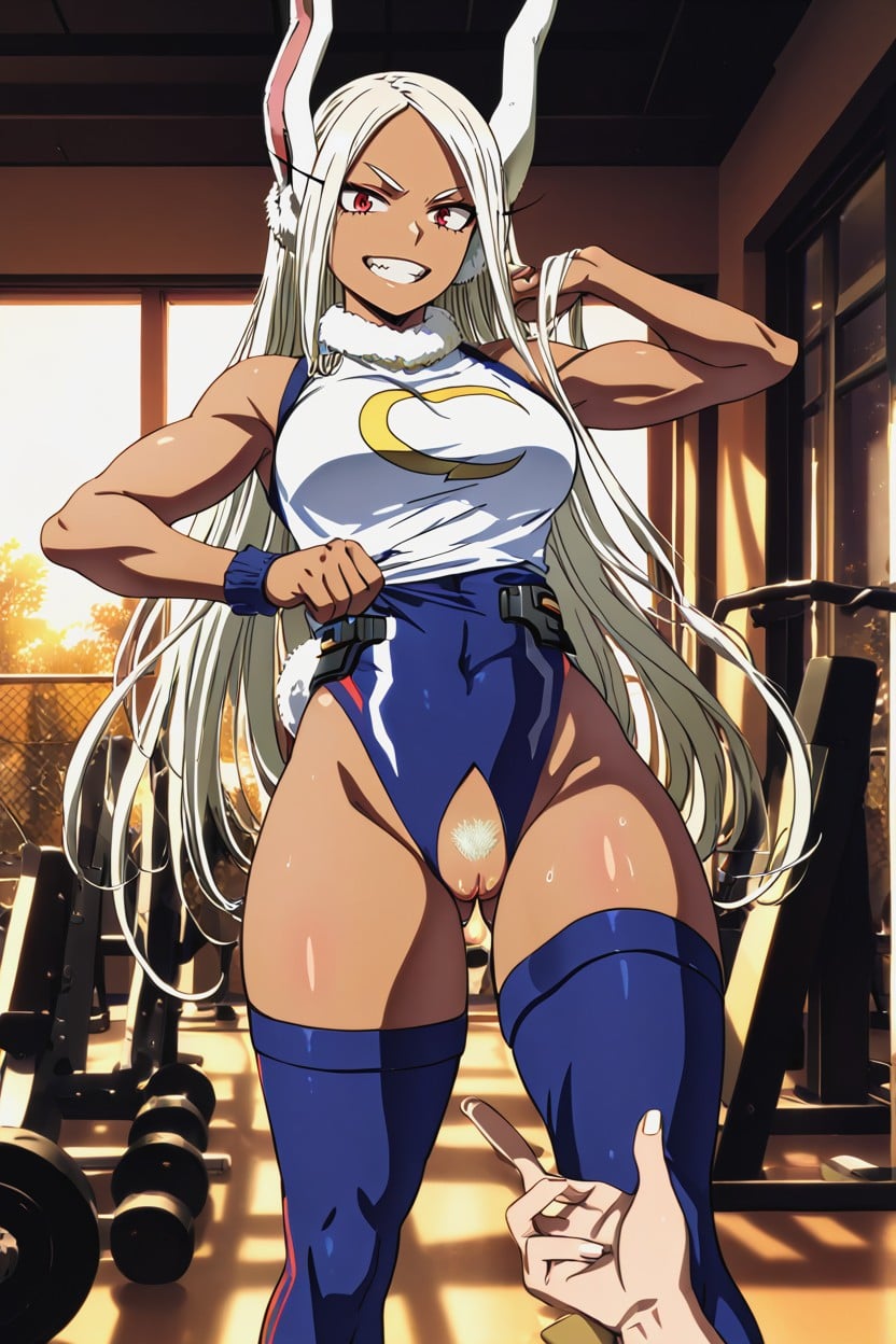 Sunset, Standing, Thick Thighs Hentai AI Porn
