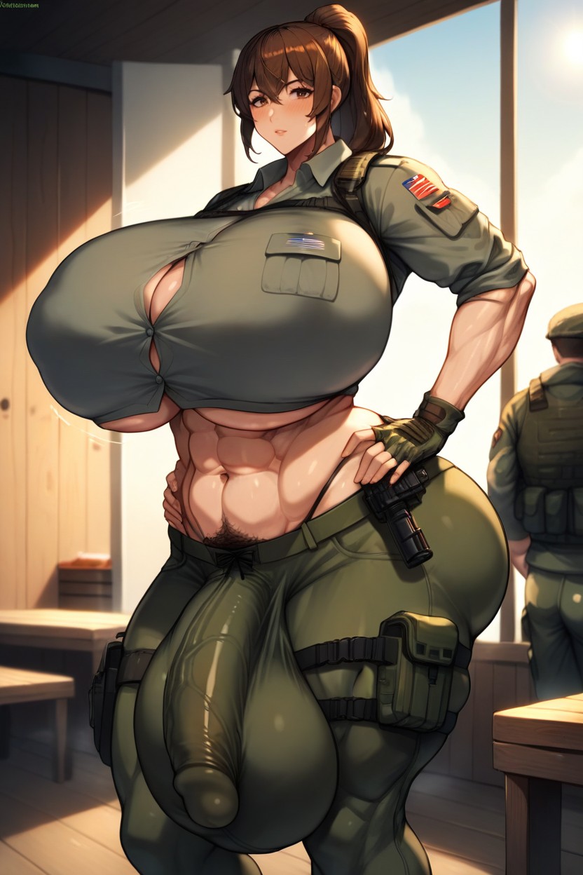 Bubble Butt, Colossal Breast, Fat Ass Shemale AI Porn