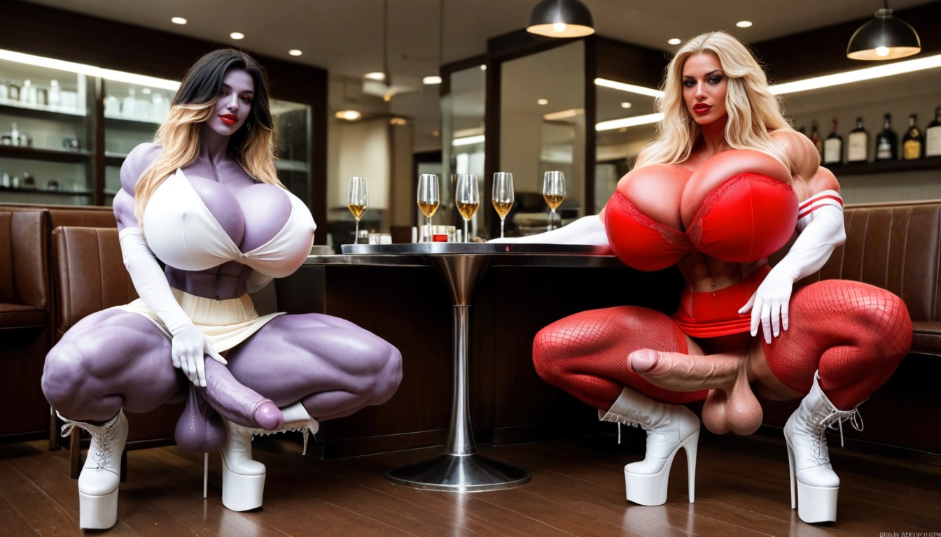 Elite Prostitute, Huge Thigh Muscles, Hyper Bimbo Shemale AI Porn