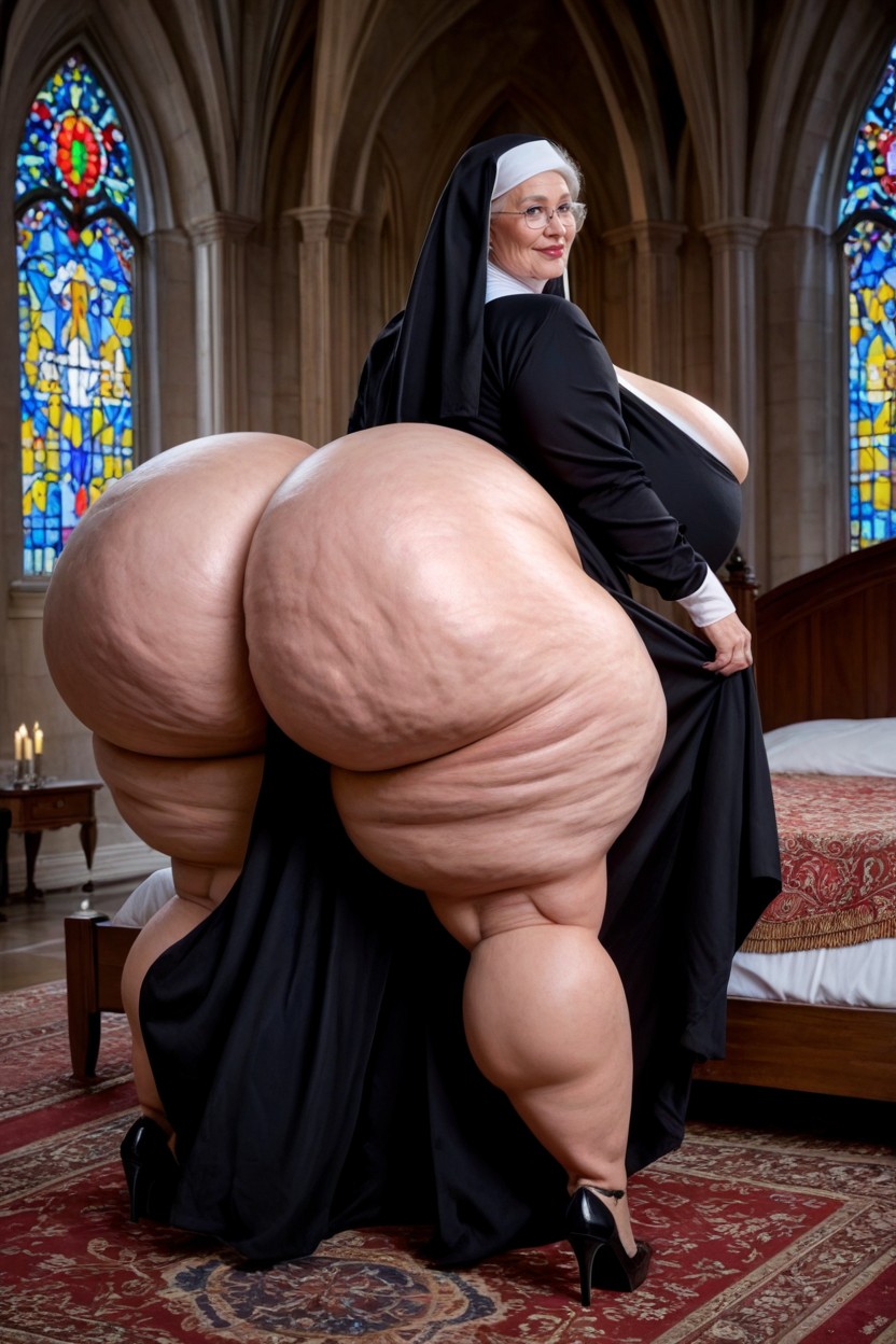 Massive Ass, Naked, Oversized Ass AI Porn