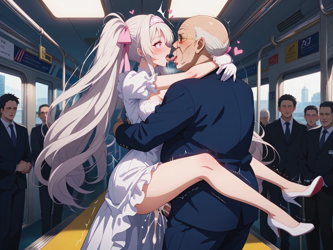 Skinny, Blush, Twin Tails Hentai AI Porn