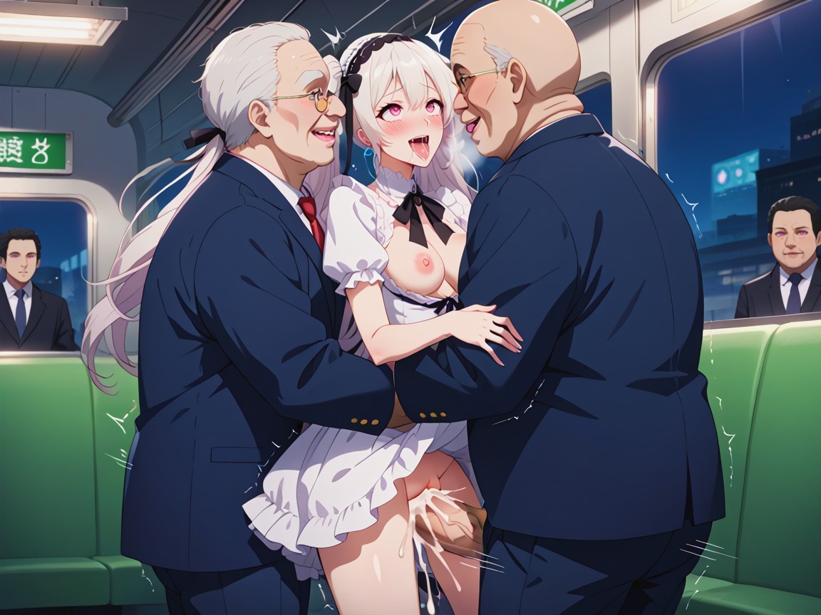 Gloves, Lift Up Skirt, Bounce Lines Hentai AI Porn