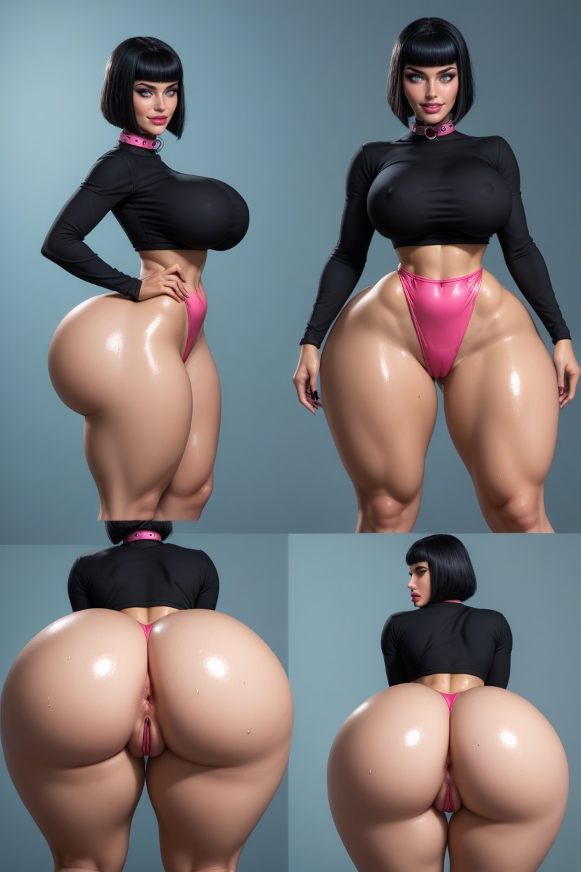 Slut, Bending Legs, Sweat AI Porn