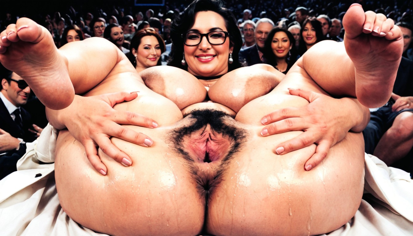 Very Blushing, Shamed, Hands Gaped Pussy BBW AI Porn
