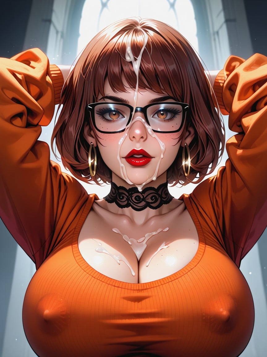 Velma Dinkley, Velma Dinkley, Mouth Agape AI Porn