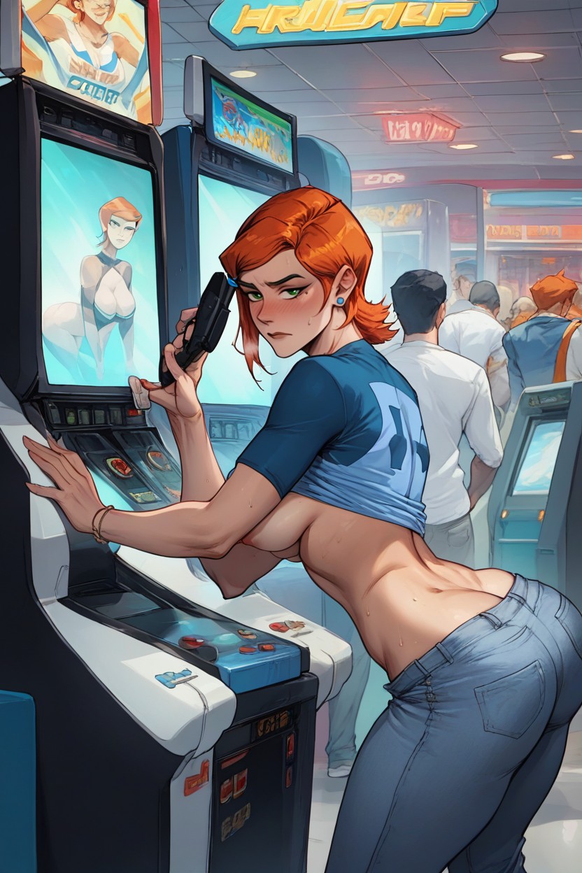 Bubble Butt, Gwen Ben, Shy Hentai AI Porn