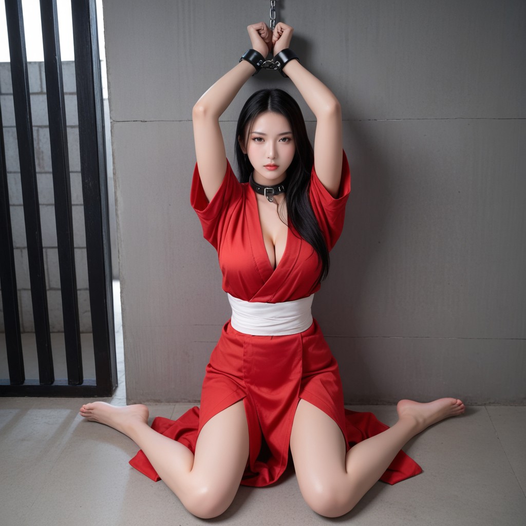 Hourglass, Prison, Looking At Viewer Asian AI Porn