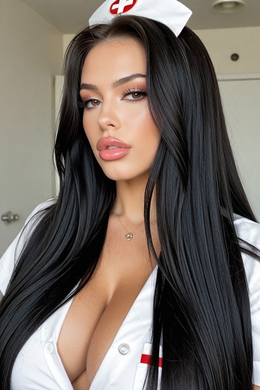 Pregnant, Full Body Shot, Extremely Long Hair AI Porn