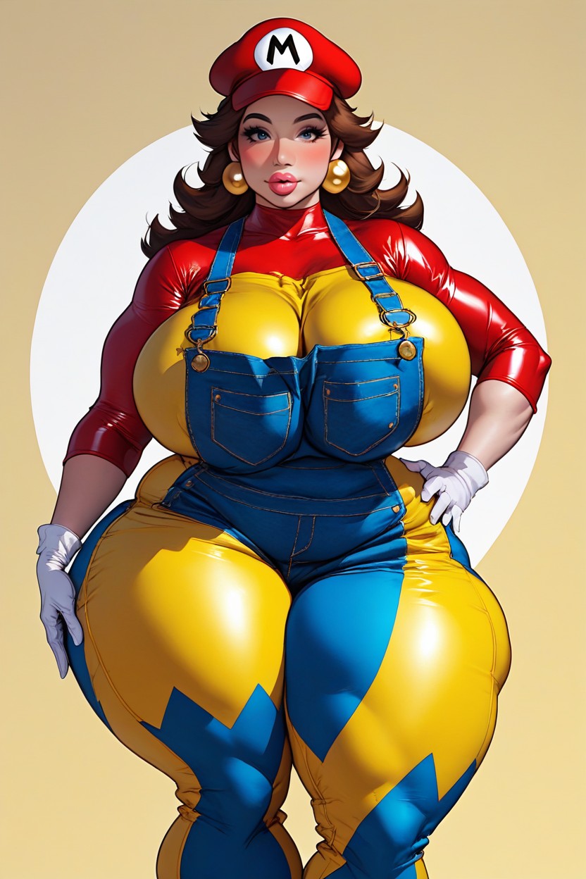 Love Handles, Hyper Detailed Face, Fat AI Porn