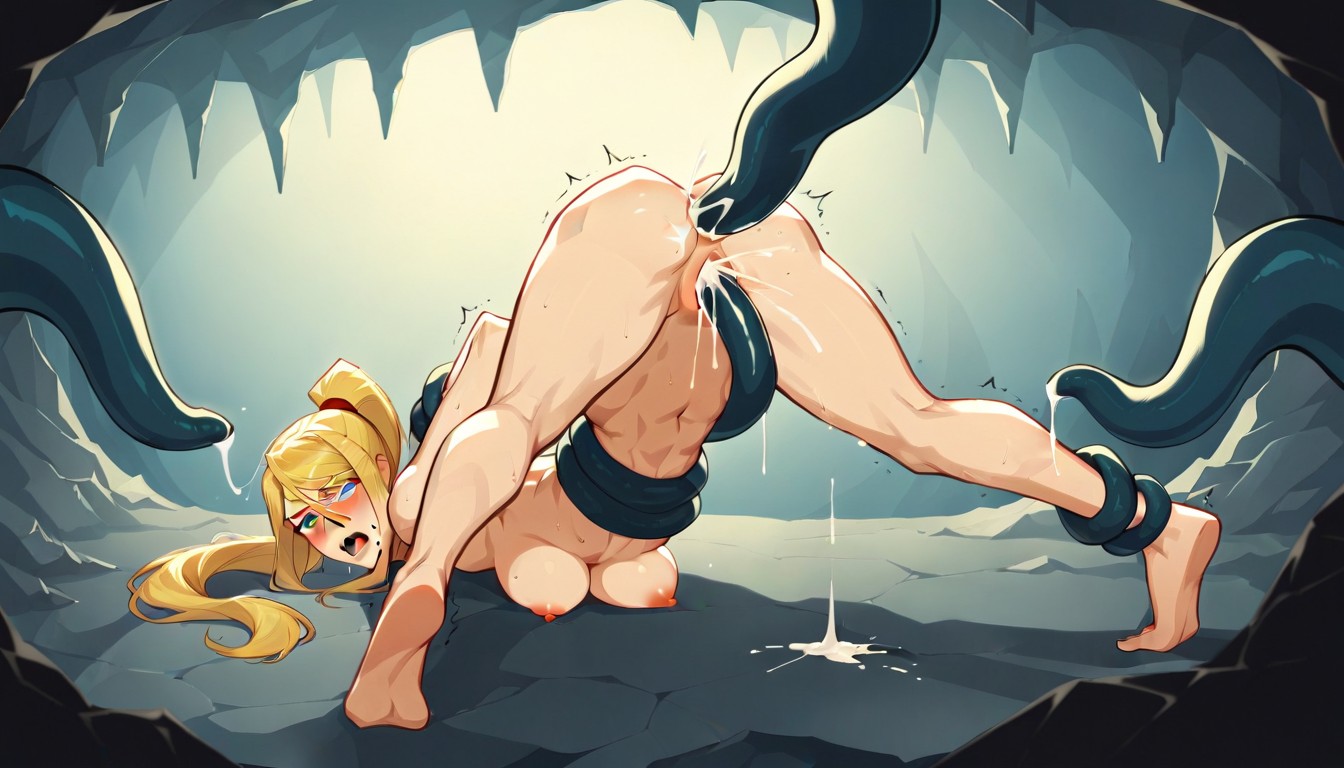 Blue Eyes, Tentacles, Naked Hentai AI Porn