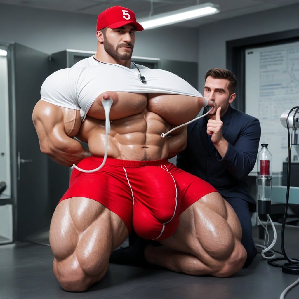 Man Kneeling, Gigantisch, Rough Squeeze KI Schwulenporno