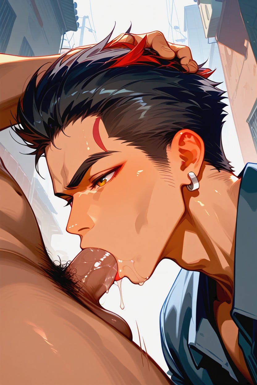 Manly Face, Cargo Pants, Asian AI Gay Porn