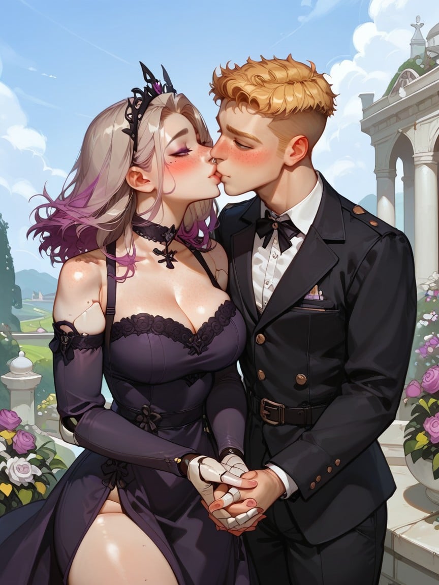 Holding Hands With Male, Couple Kissing Lips, Ultra Realistic Male Hentai AI Porn