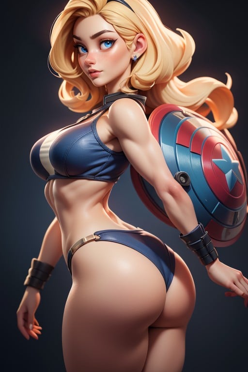 Large Breasts, Freckles, Blue Eyes Hentai AI Porn
